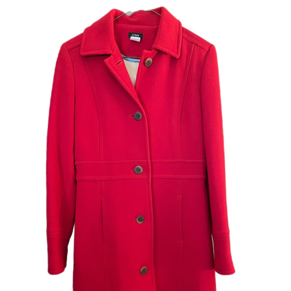 J.Crew Red Day Coat